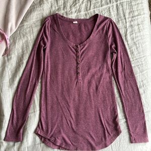 S Old Navy Mauve Henley